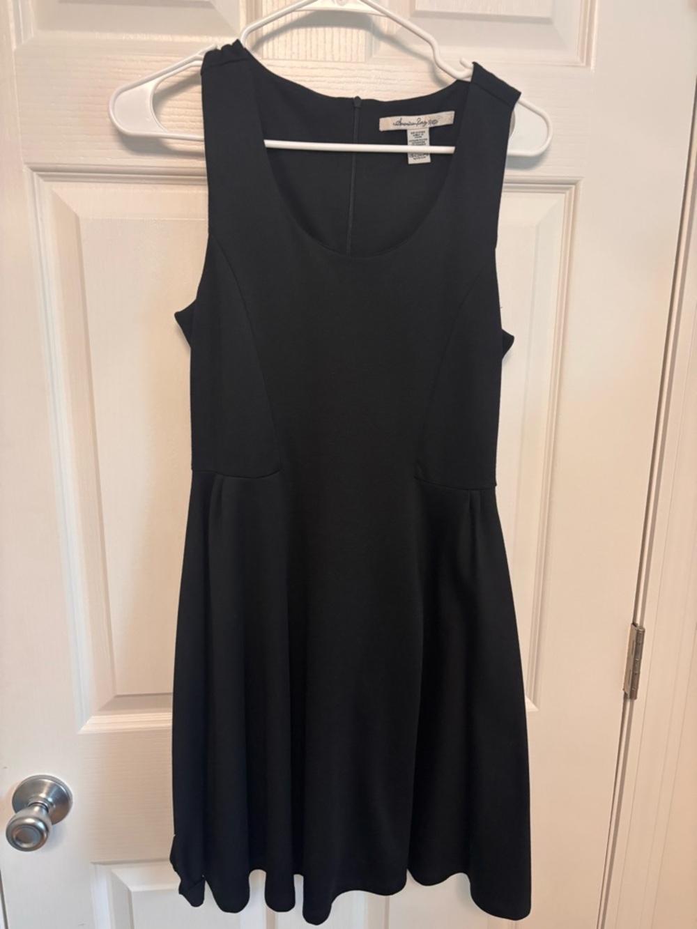 American Rag Black Sleeveless Scoop Neck Mini Dress